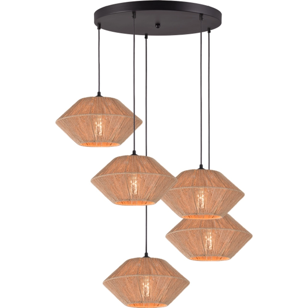Japandig pendant lamp Bicono 5x Ø35cm