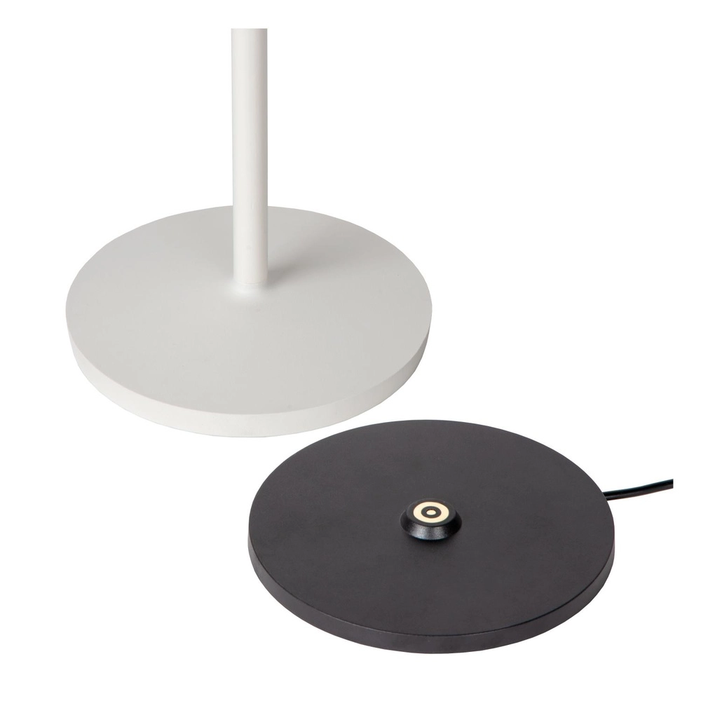 Rechargeable table lamp Justine white with charging station Lucide 5411212272188