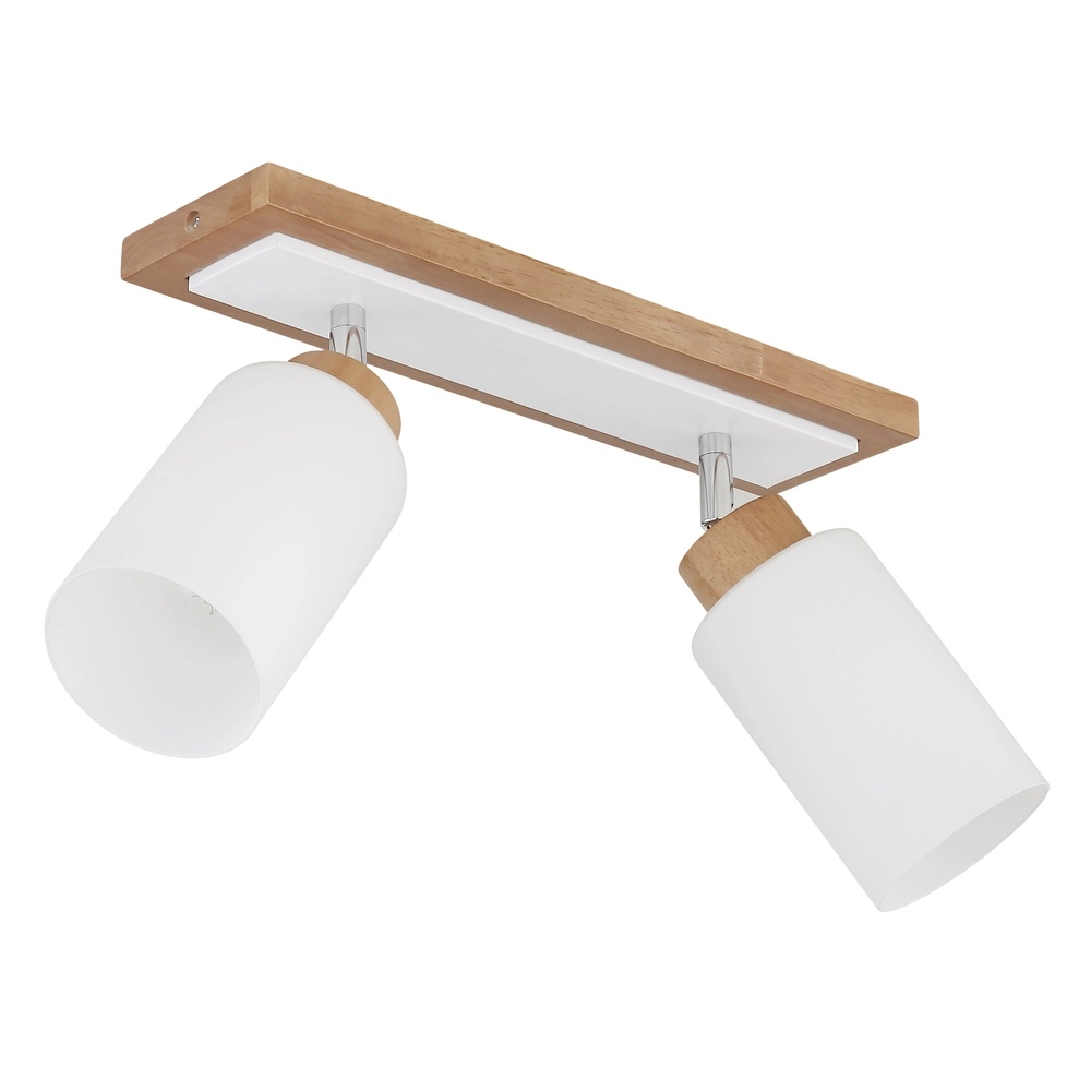 Ceiling lamp Rowena 2-light wood Globo 9007371592357