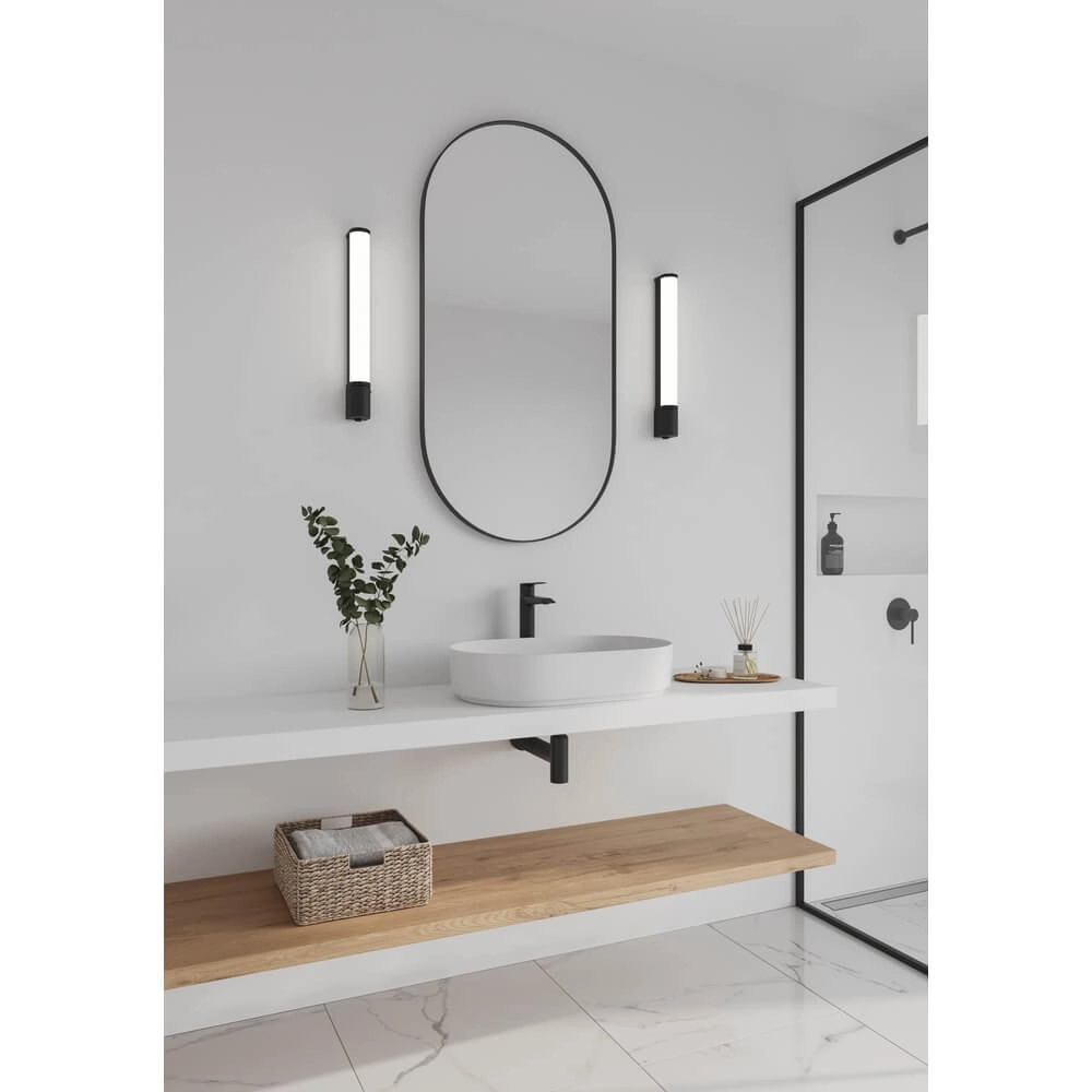 Sleek wall lamp Malaika S black Nordlux 5704924016066