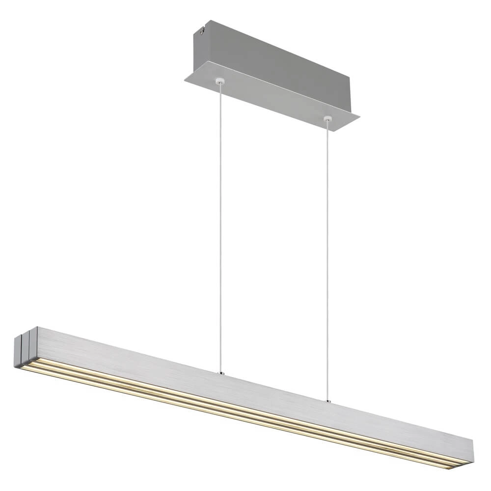 Design pendant lamp Ethan 150cm brushed