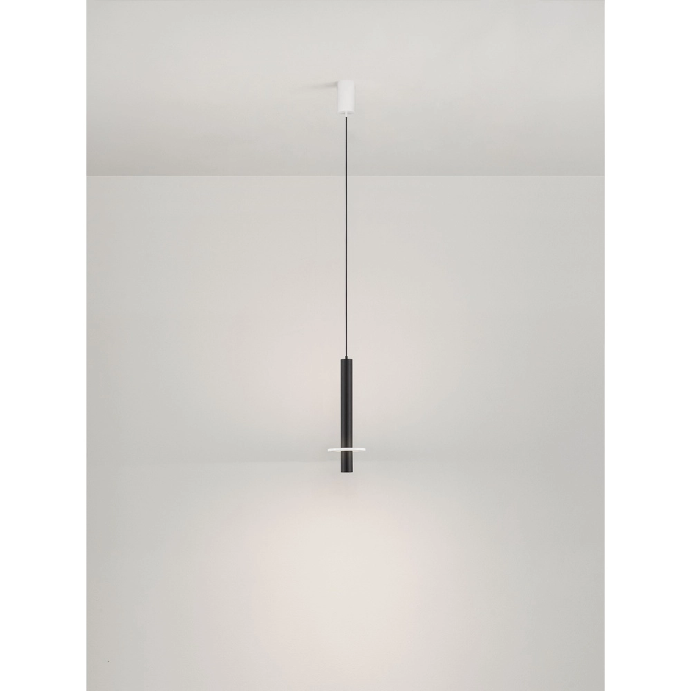 Design pendant lamp Noemi black with white Ø 11cm Lyora 5212063503274