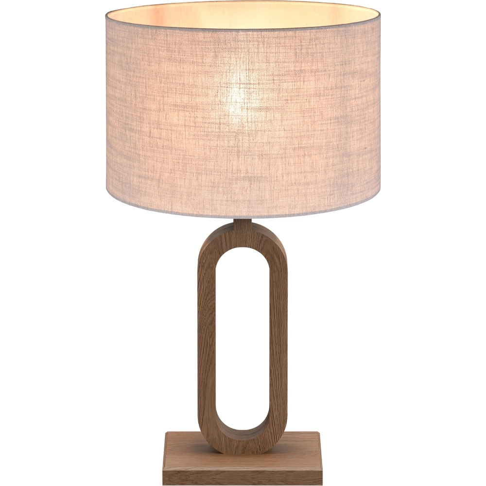 Table lamp Sino Loop 39cm dark wood Masterlight