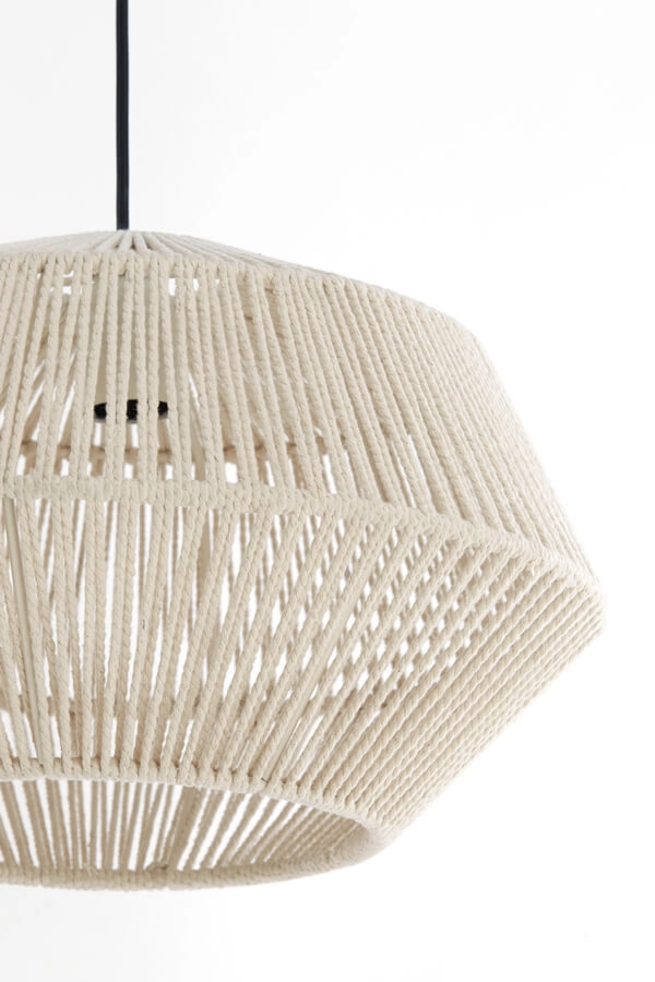Scandinavian pendant lamp Deya cream Ø 40cm Light & Living 8717807744922
