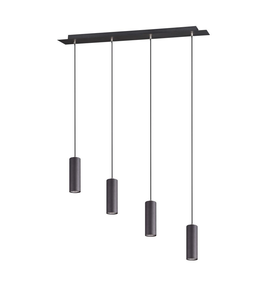 Pendant lamp Marley 4-light matt black Trio 4017807408768