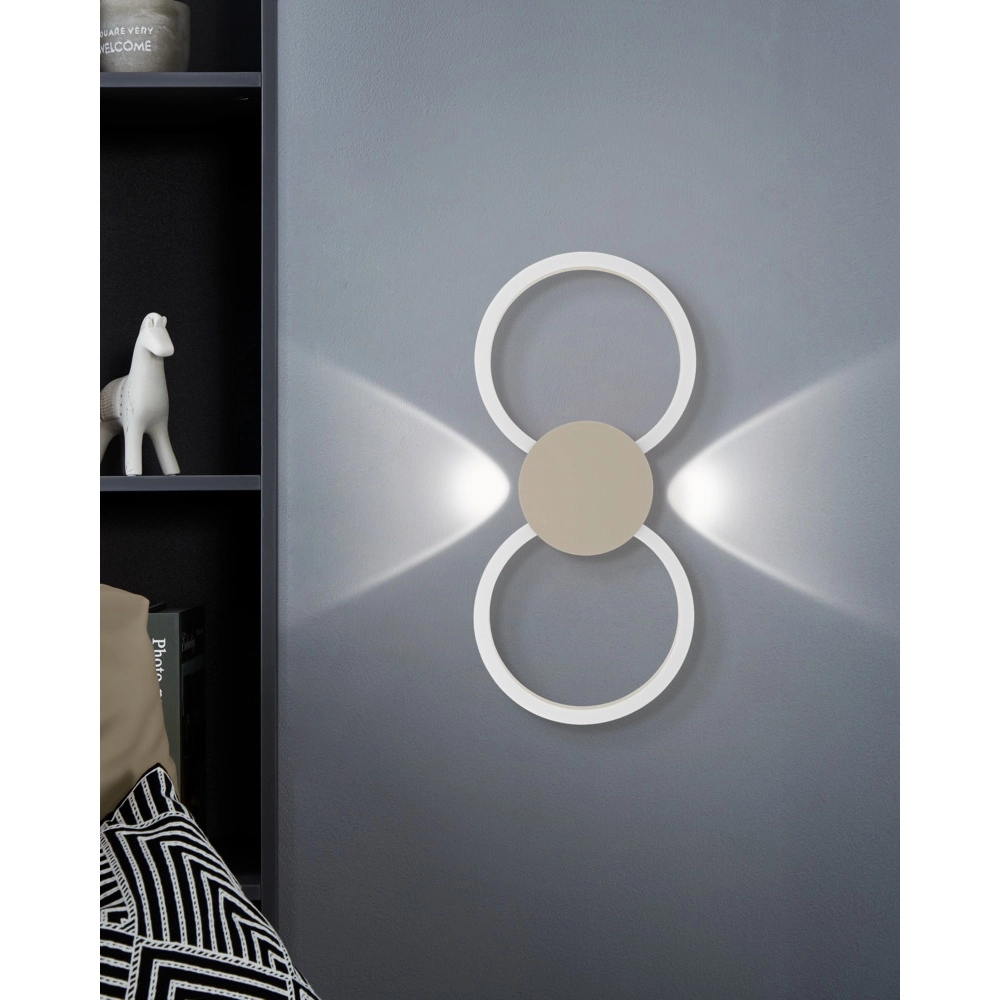 Design wall lamp Venticello 1 sand brown Eglo 9008606357475