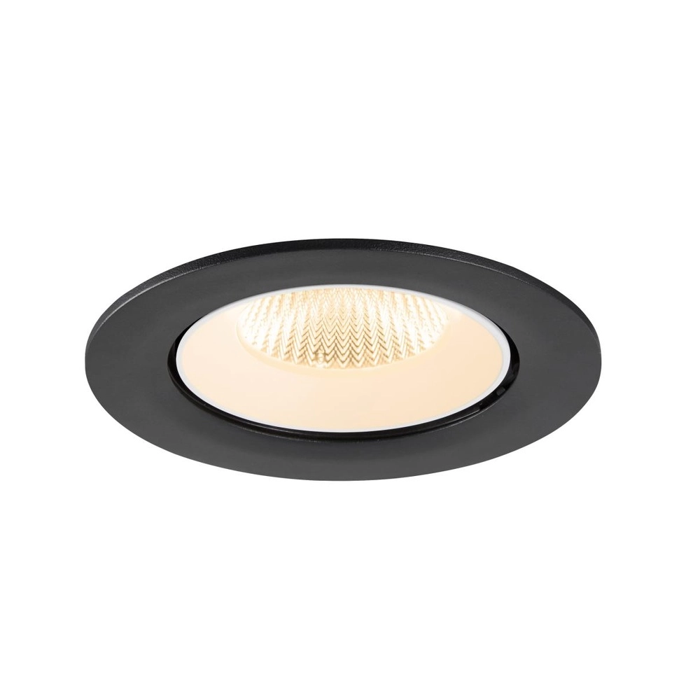 Recessed spotlight Numinos Gimble L black/white 2700K - 40deg SLV 4024163310475