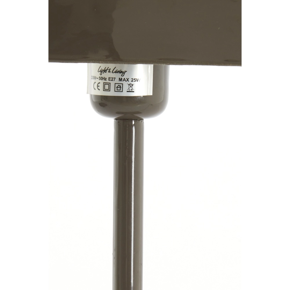 Bedside Lamp Elenie 25x13cm - gloss dark brown Light & Living 8717807818876