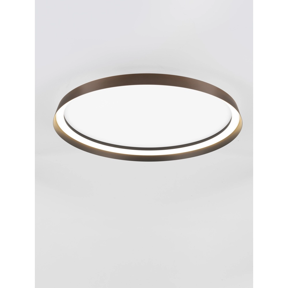 Design ceiling light Ormi Ø 60cm coffee brown