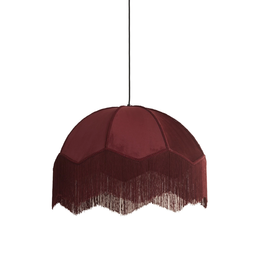 Pendant lamp Malacia Ø 50cm - velvet bordeaux