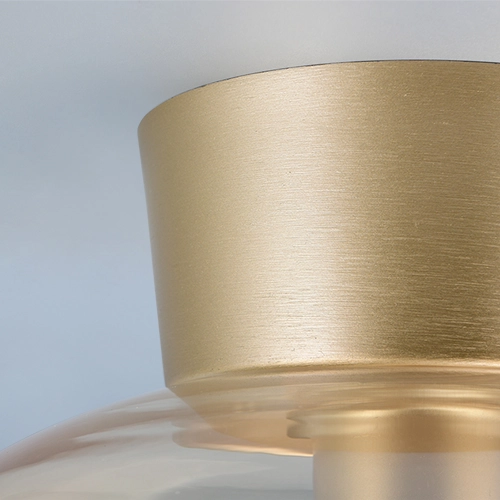 Ceiling lamp Sidera amber Ø 26cm Trio 4017807697261