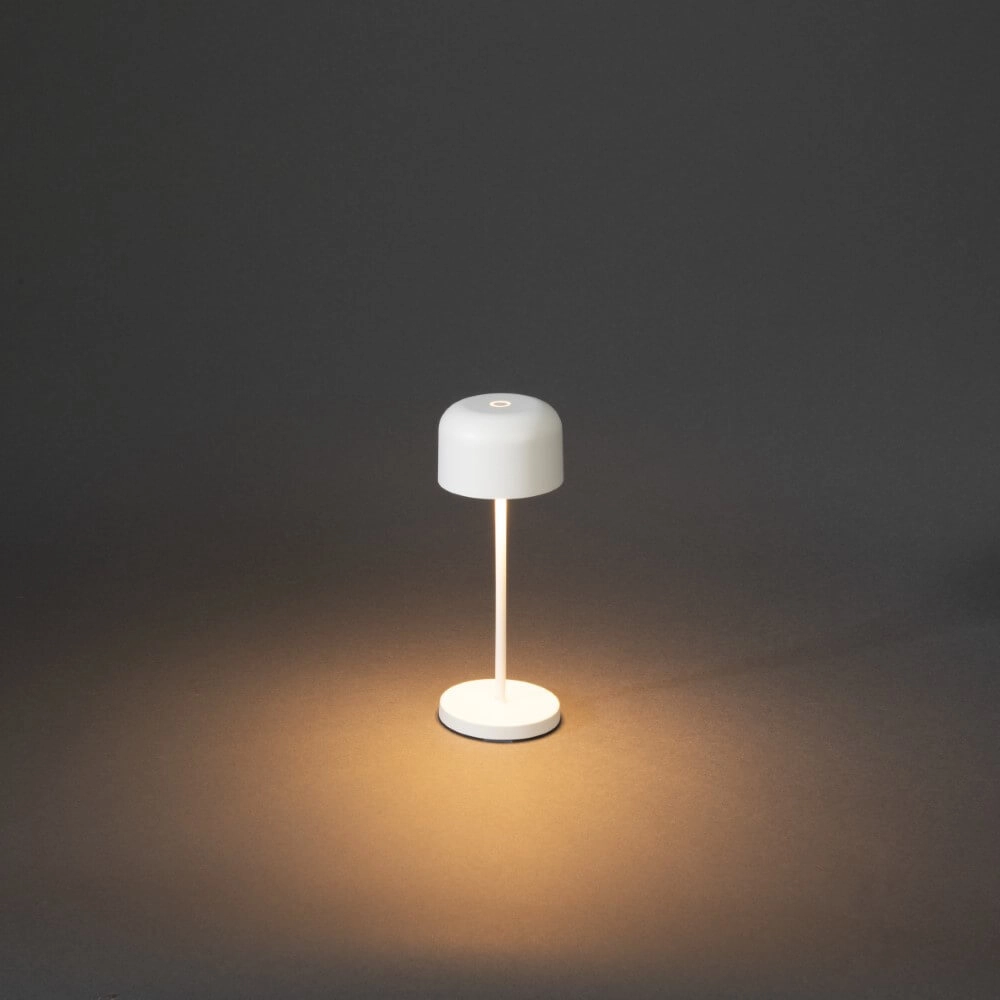 Rechargeable table lamp Lille mini white KonstSmide 7318307835250