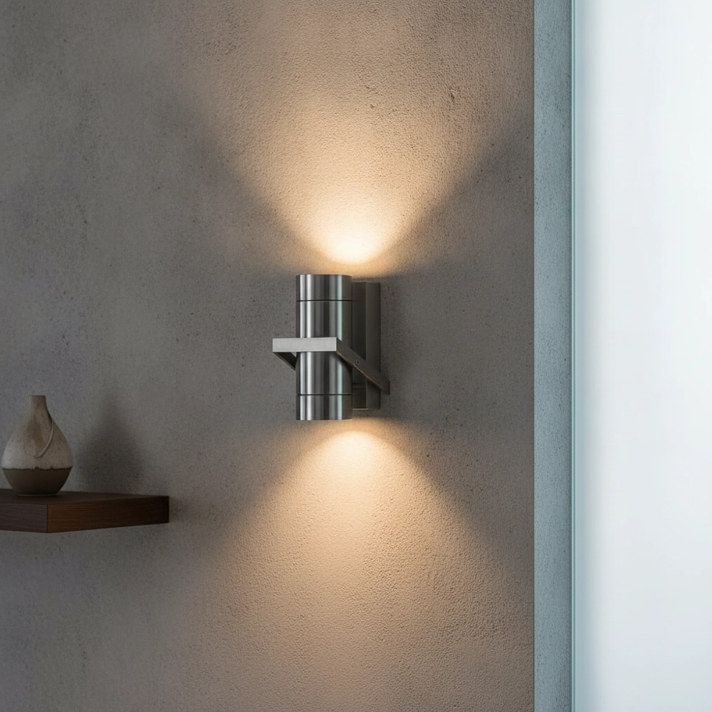 Stainless steel Up & downlighter Double