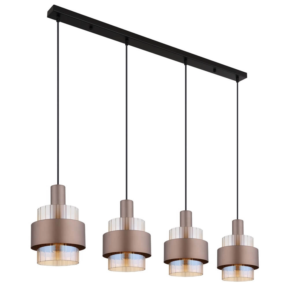 Pendant lamp Milley bronze 4-lights Globo 9007371468676