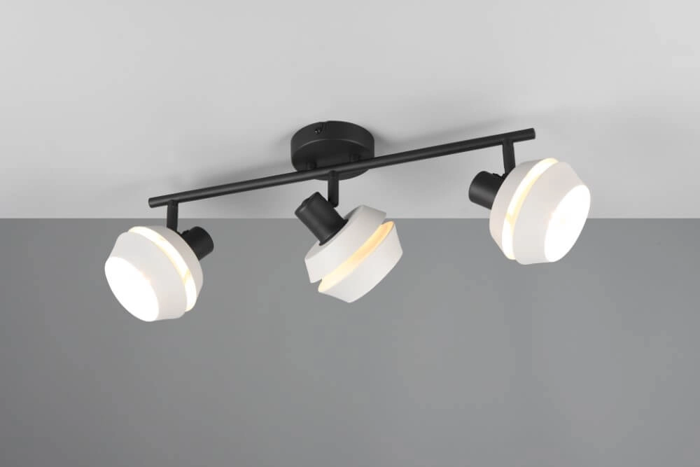 3-light surface-mounted spotlight Isla orientable