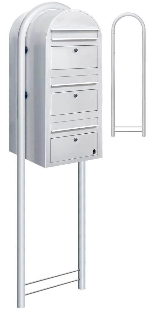 Mailbox Trio 9016 White Bobi 6417237015075