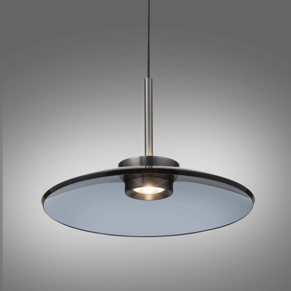 Pendant lamp Ø 50cm Pure E-Moon with smoke glass Paul Neuhaus 4012248386361