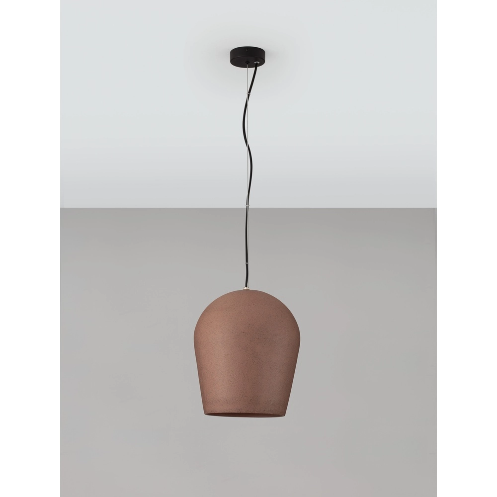 Pendant lamp Omio Ø 29cm earth brown Lyora 5212017468888