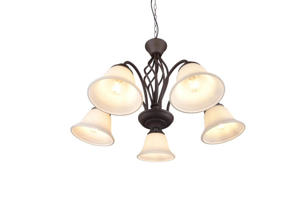 Chandelier Rustica 60cm 5-light rust brown Trio 4017807504682