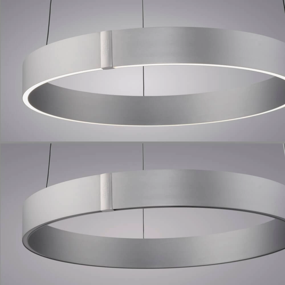 Round hanging lamp Pure E-Clipse aluminum Ø 50cm Paul Neuhaus 4012248372333