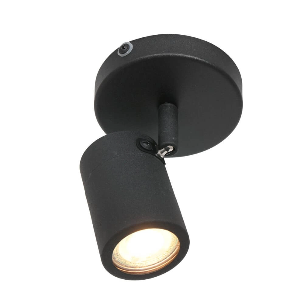 Bathroom spot Upround LED black Steinhauer 8712746133479