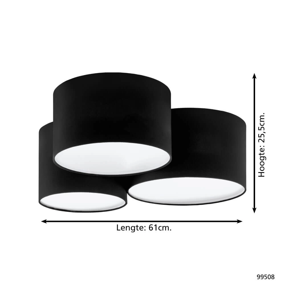 Black ceiling lamp Pastore 2 Eglo 9002759995089