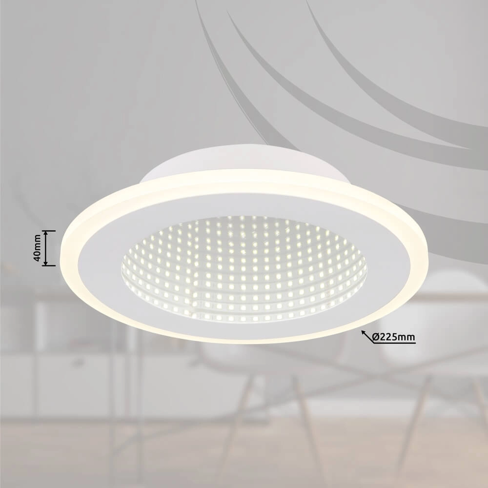 Ceiling lamp Lamela Ø 22.5cm white Globo 9007371458615