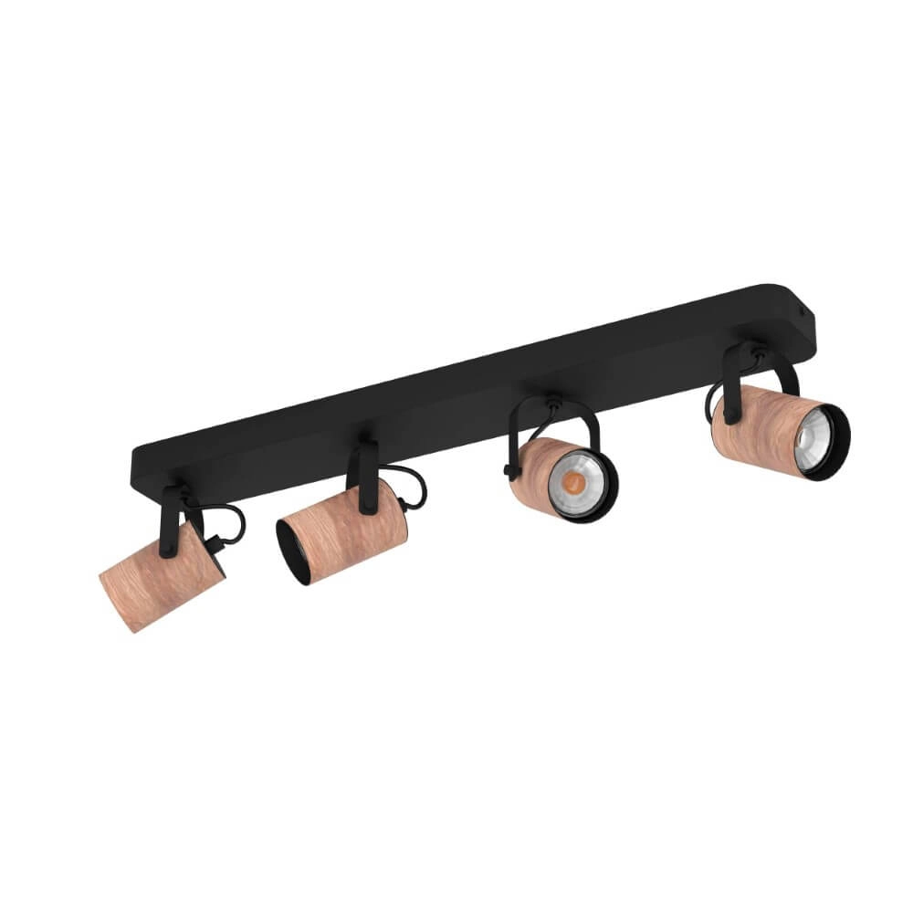 4-light ceiling spotlight Cayuca rural