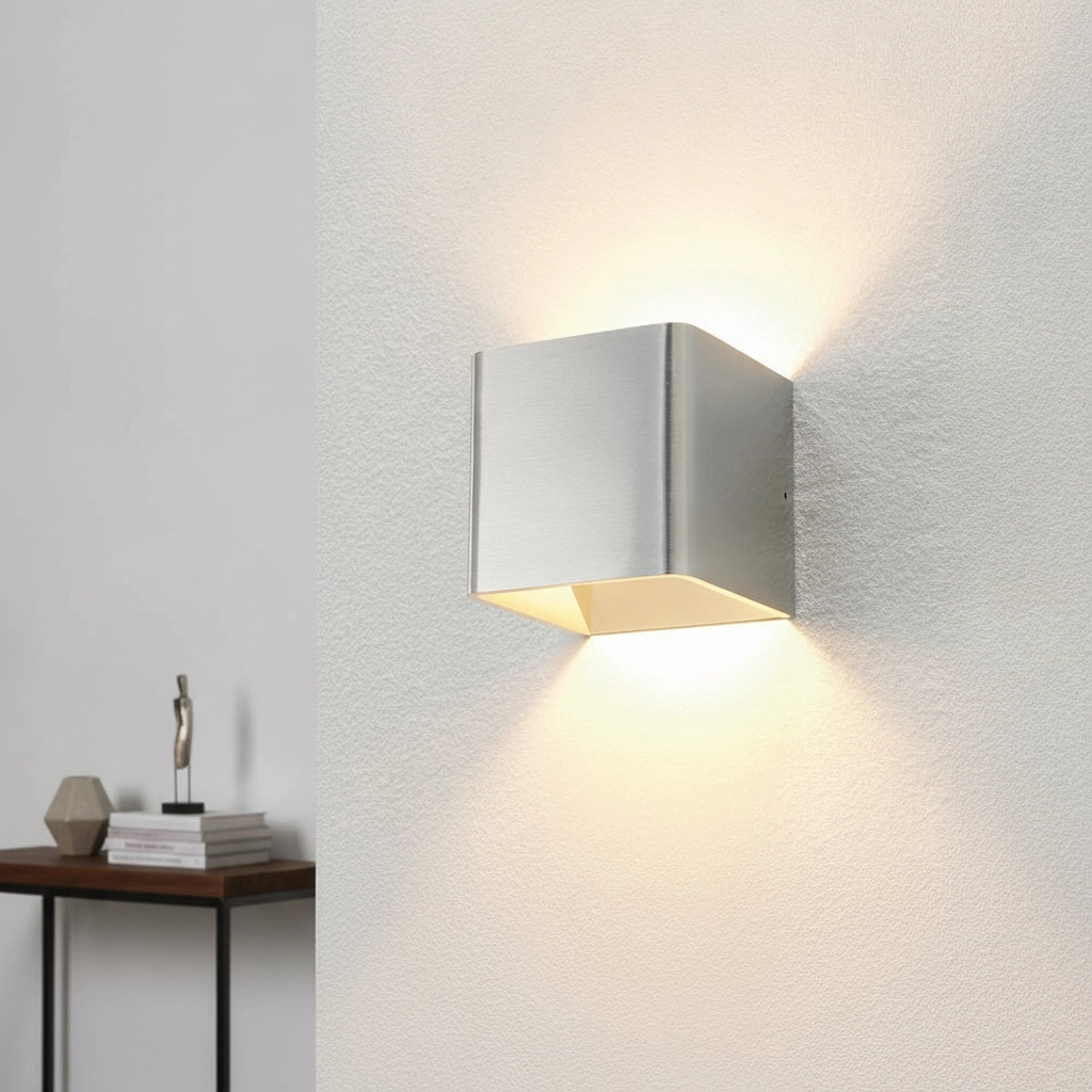 LED up & down light Fulda 6w - 2700K - 10cm gray