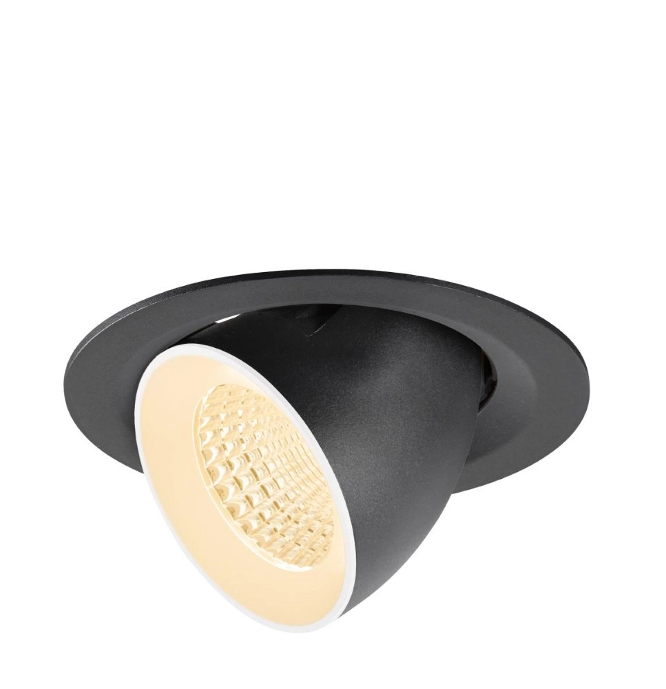 Recessed spotlight Numinos Gimble M black/white 2700K - 55deg SLV 4024163312066