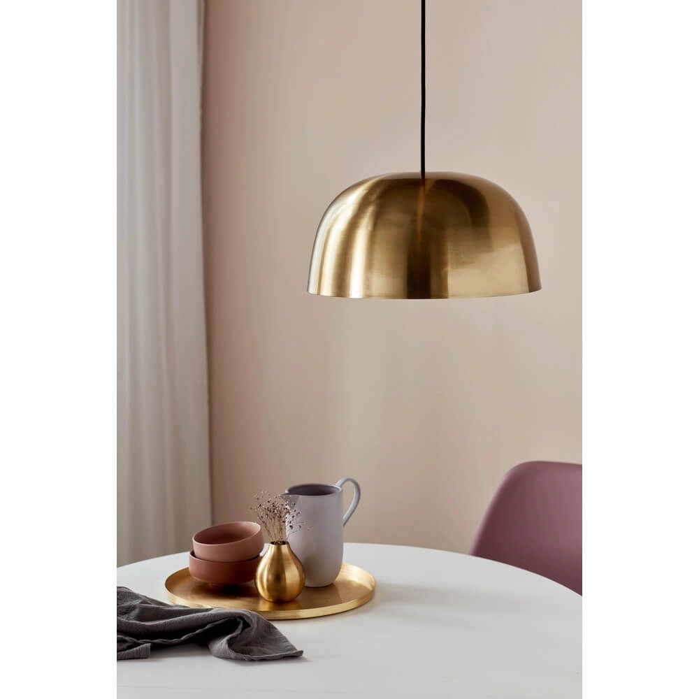 Sleek pendant lamp Cera brass Ø 36cm Nordlux 5704924001314