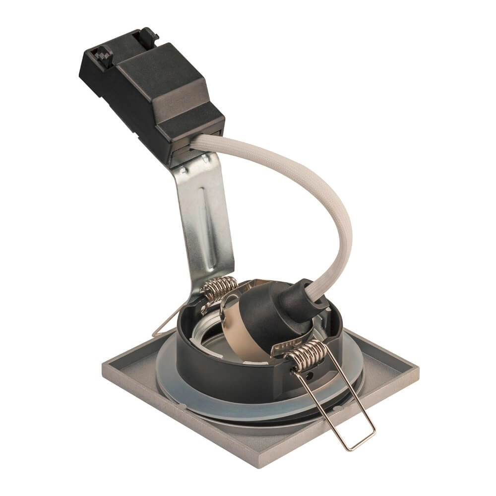 Recessed spotlight Dolix Out GU10 Square for outdoor gray SLV 4024163194884