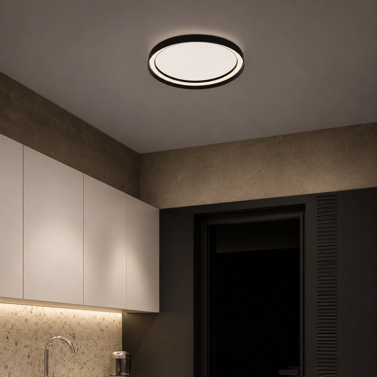 Design ceiling light Ormi Ø 45cm black
