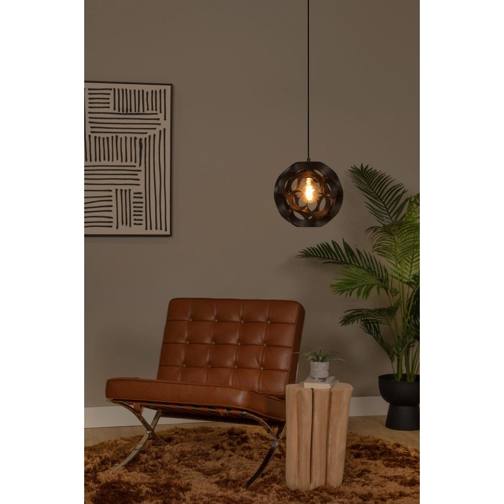 Unique pendant lamp Hannelore Ø 30cm black Lucide 5411212106223