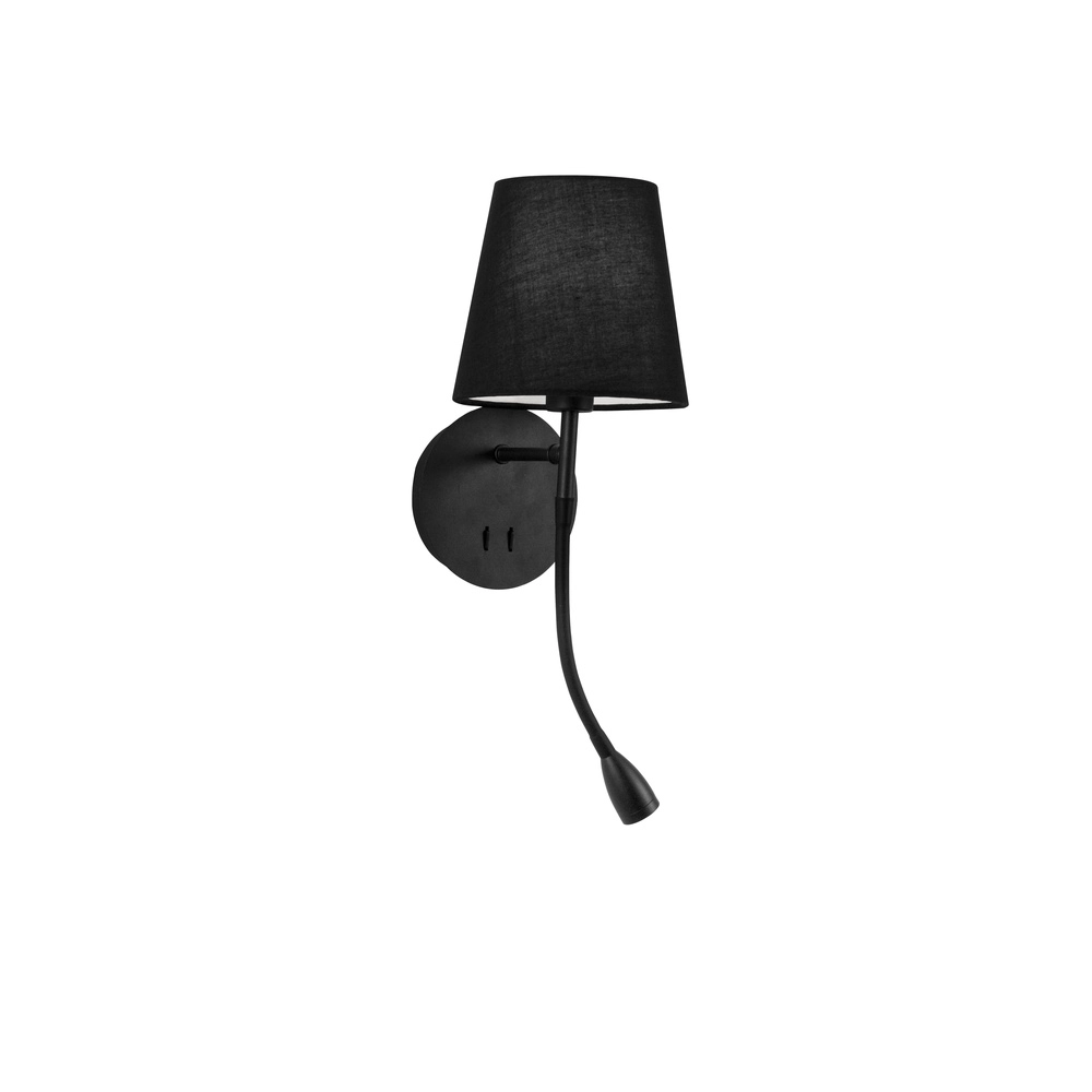 Bedside lamp Nia black Lyora 5212017427120
