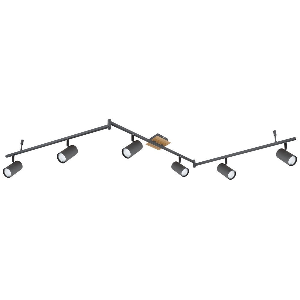 Ceiling lamp Robby 6-light graphite Globo 9007371422821