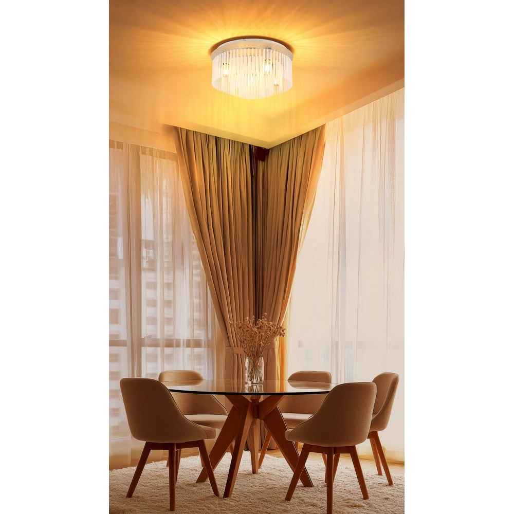 Ceiling lamp Gorley sand brown with glass Ø 50cm Globo 9007371578719