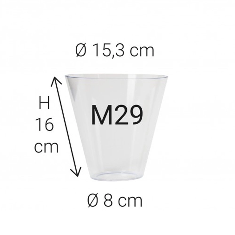 Glass Cup Plastic Poly M29 KS Verlichting 8714732580700