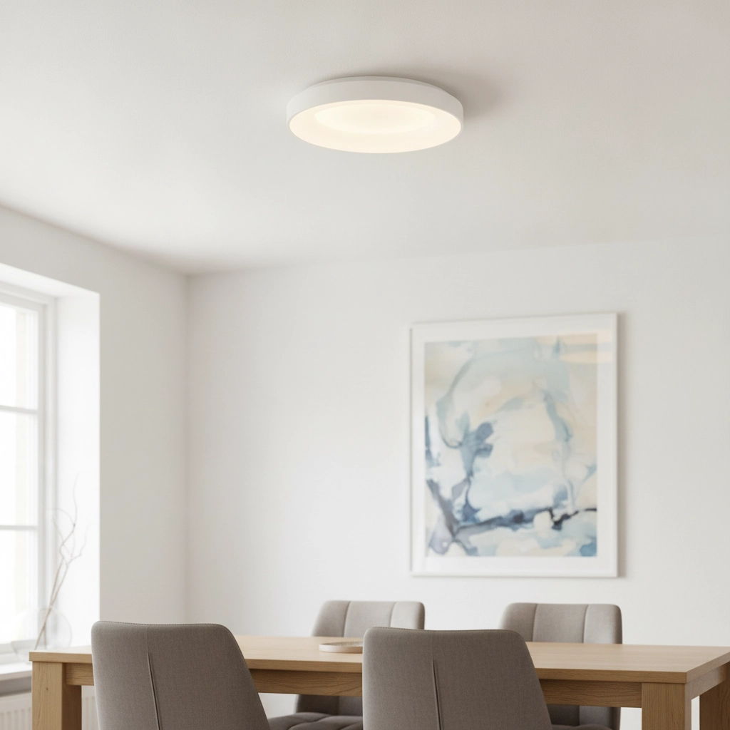 Ceiling lamp Rando Thin white Ø 60cm