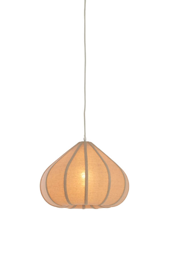 Cream pendant lamp Zubeda Ø 40cm
