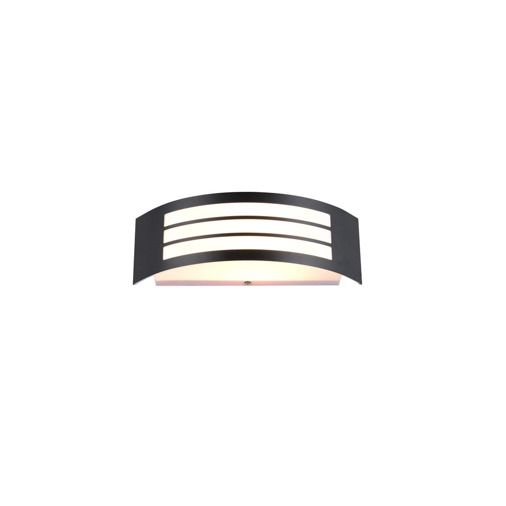 Black wall lamp Ceuta Front door Trio 4017807687637