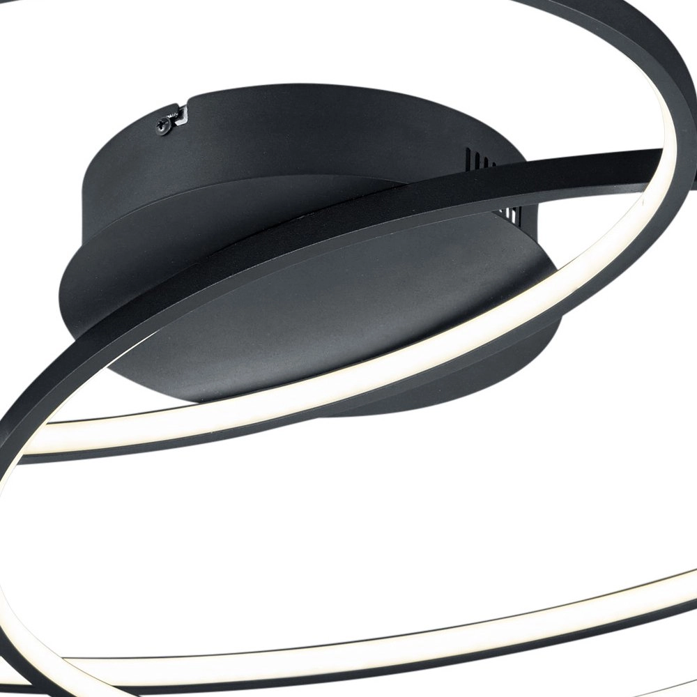Black ceiling lamp Gale Trio 4017807441468
