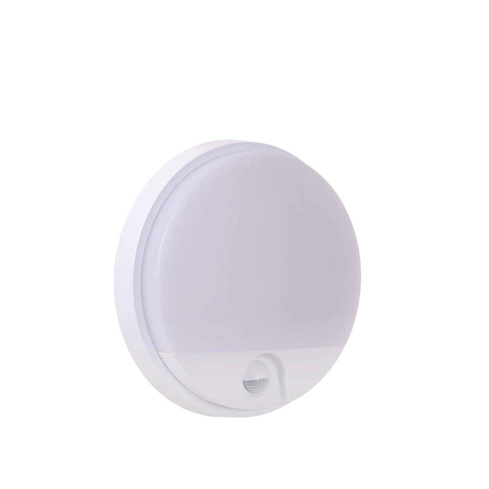 Sleek wall lamp Hups Ir Ø 21cm white with sensor