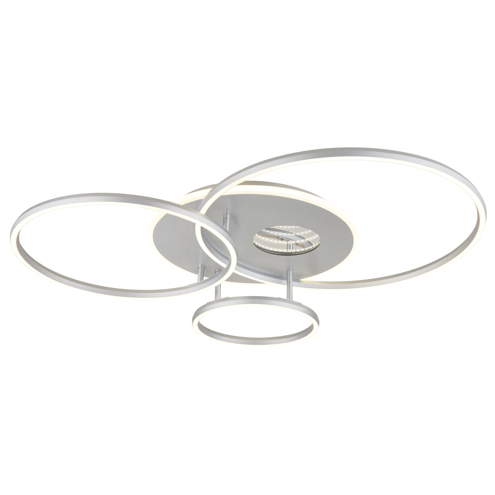 Modern ceiling lamp Invertina silver grey 90cm