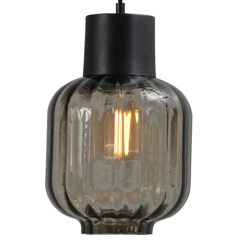 Dining room hanging lamp Lett lll 28 3-light with smoke glasses Masterlight 8718121181530