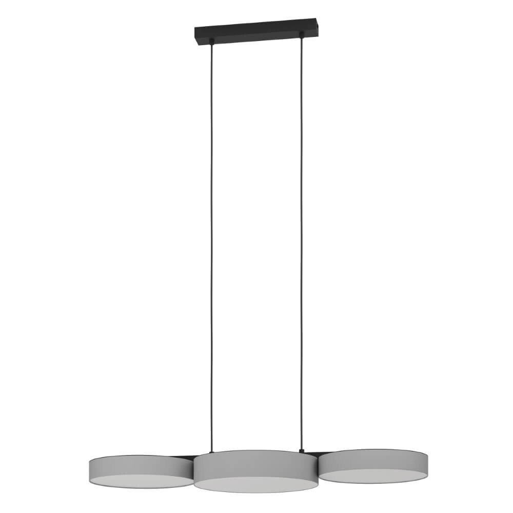 Led pendant light Barbano-Z 3-light - grey