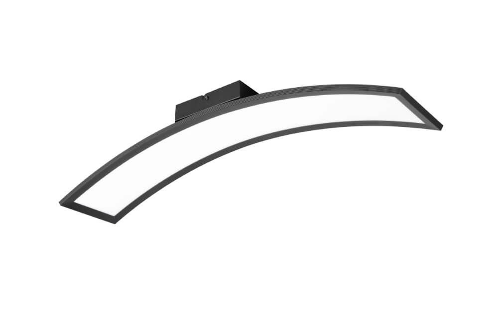 Curved ceiling lamp Sigma black Trio 4017807614916