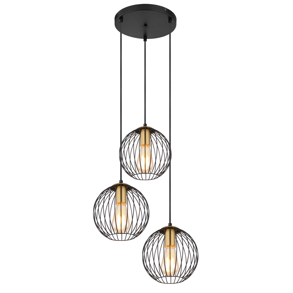 Black wire lamp Eusebius Design
