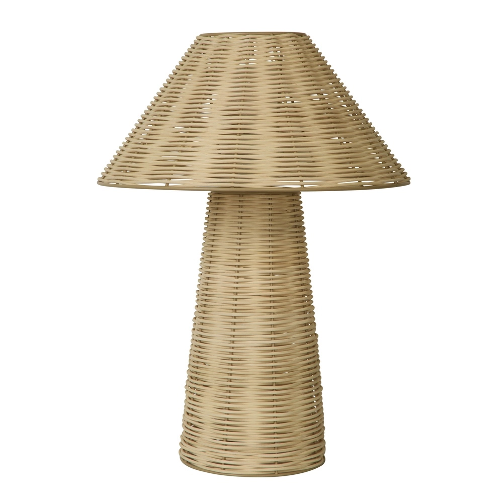 Rattan table lamp Tulum brown