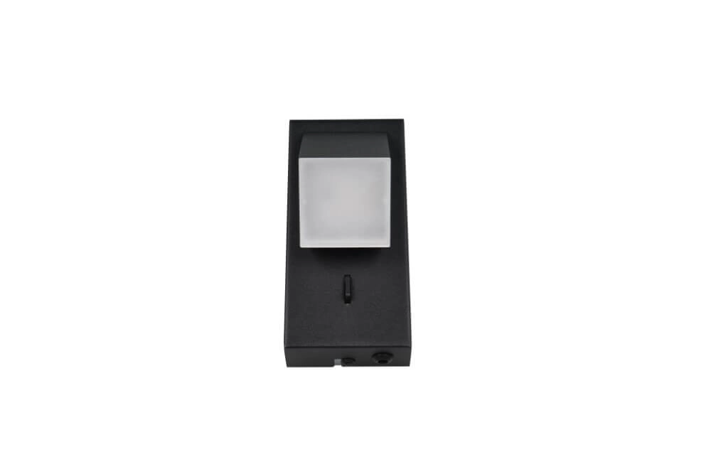 Wall spot black Raglan with switch Trio 4017807614749